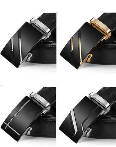 Stylish men`s belt in several models with different buckles