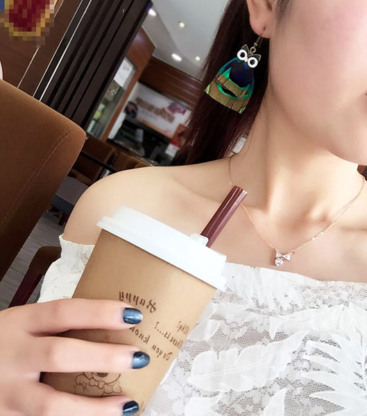 Modern női fülbevaló bagoly alakú