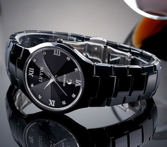 Ceas elegant pentru barbati din ceramica in mai multe culori