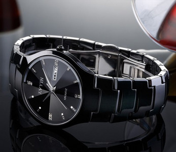 Ceas elegant pentru barbati din ceramica in mai multe culori