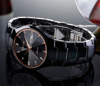 Ceas elegant pentru barbati din ceramica in mai multe culori