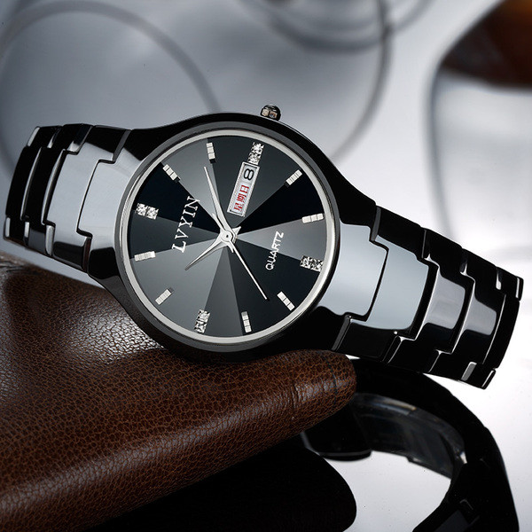 Ceas elegant pentru barbati din ceramica in mai multe culori