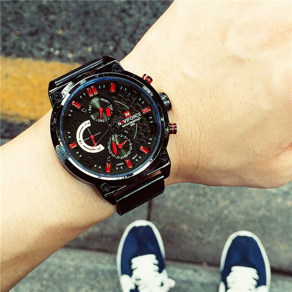 Ceas modern pentru bărbați, rezistent la apă, în trei culori