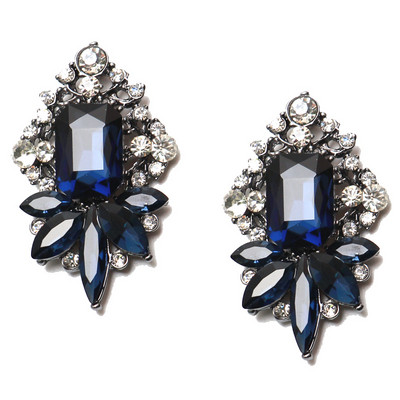 Cercei moderni de dama cu pietre colorate