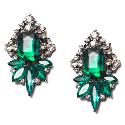 Cercei moderni de dama cu pietre colorate