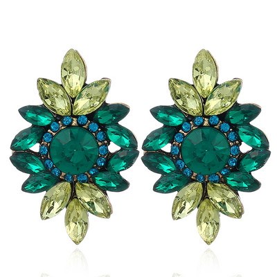 Cercei de dama cu pietre decorative in sase culori