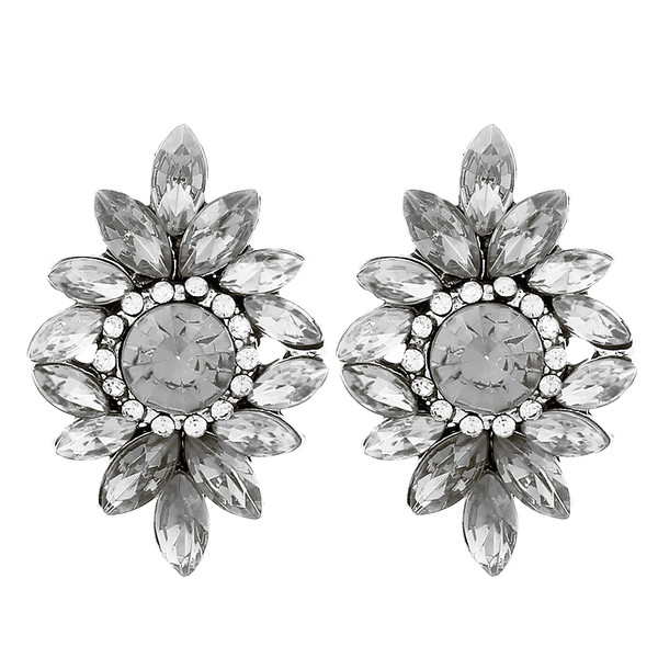 Cercei de dama cu pietre decorative in sase culori