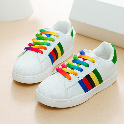 Tenisi moderni pentru copii pentru fete cu cravate colorate