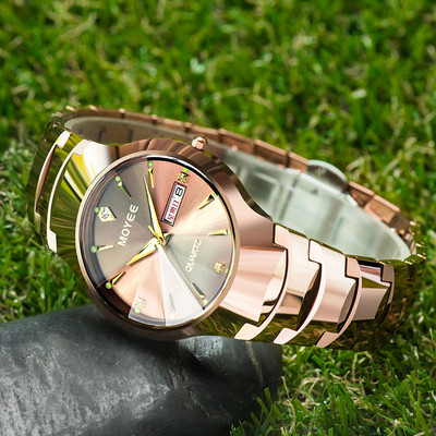 Ceas de bărbați din metal, elegant, rezistent la apă