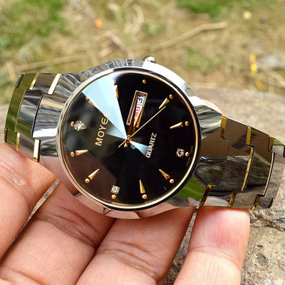 Ceas de bărbați din metal, elegant, rezistent la apă