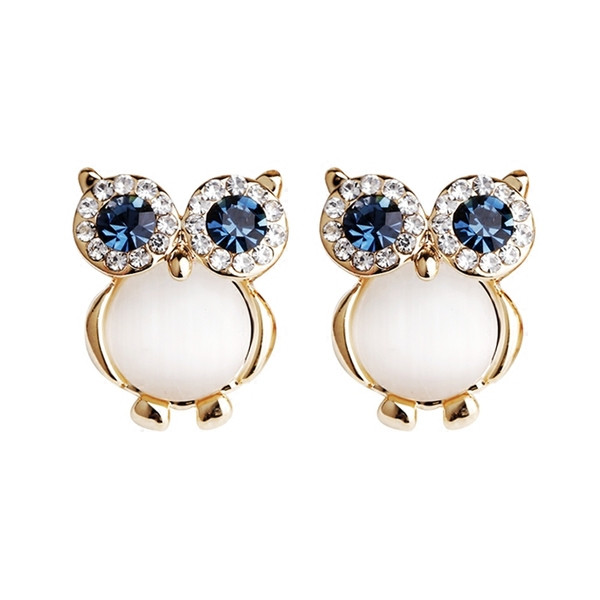 Alkalmi női fülbevaló bagoly formájú