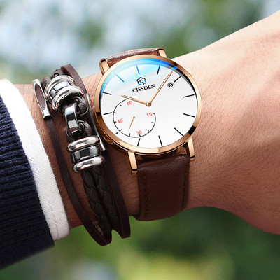 Elegáns férfi vízálló karóra több színben