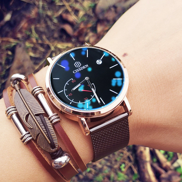 Elegáns férfi vízálló karóra több színben