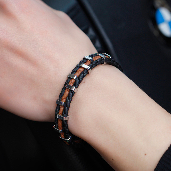 Brățară de zi cu zi pentru bărbați în două culori