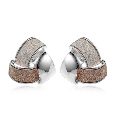 Alkalmi női fülbevaló brokáttal, három színben