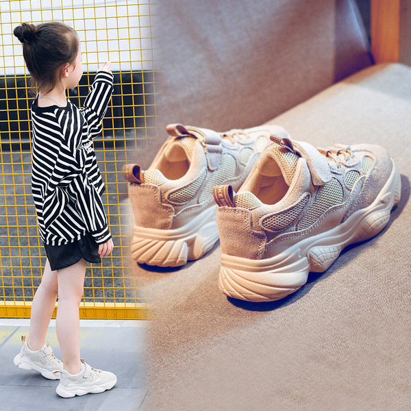 Sport és hétköznapi gyerek tornacipő lányoknak durva talppal több színben