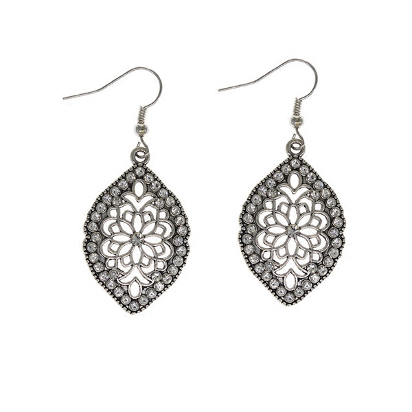 Cercei casual dama de culoare argintie