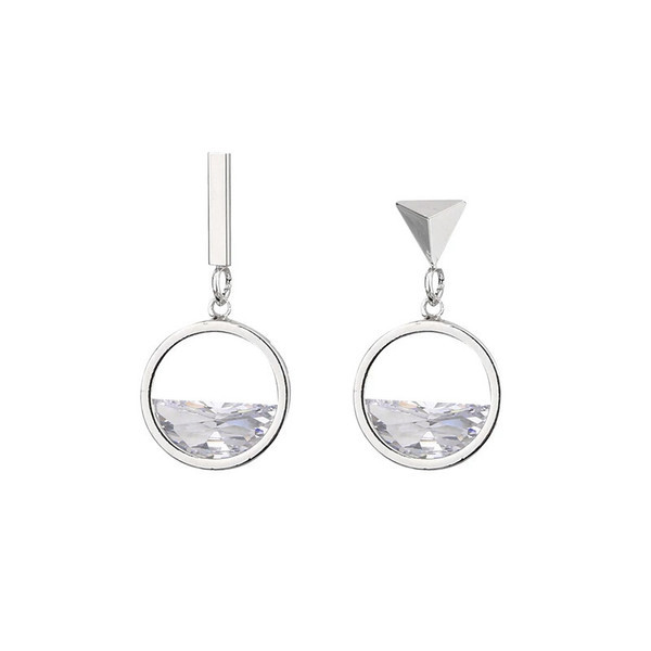 Két színű női fülbevaló kerek formában