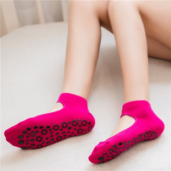 Șosete de yoga din bumbac în mai multe culori