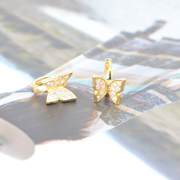 Cercei casual dama in doua culori