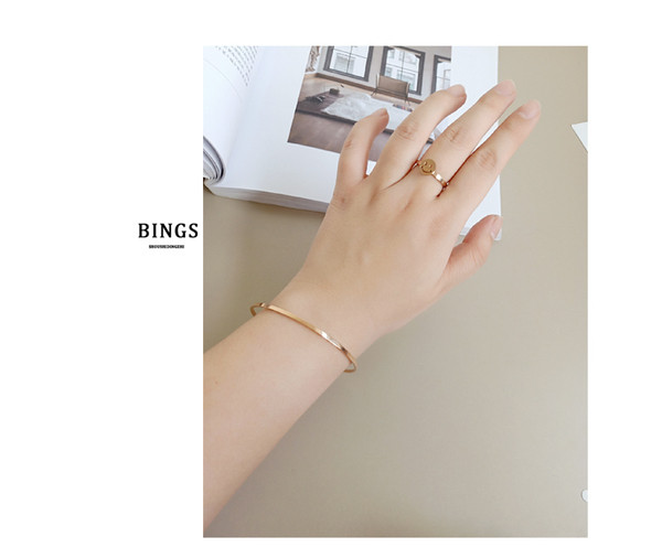 Inel de dama in doua culori