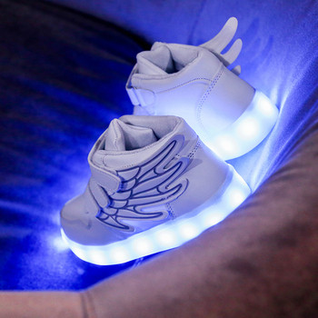 Φωτιζόμενα αθλητικά παπούτσια για κορίτσια και αγόρια με τρισδιάστατο στοιχείο σε διάφορα χρώματα