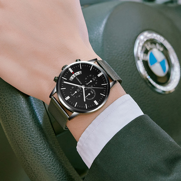 Ceas elegant pentru bărbați, rezistent la apă, în mai multe culori