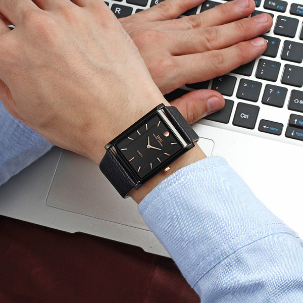 Alkalmi vízálló férfi karóra három színben