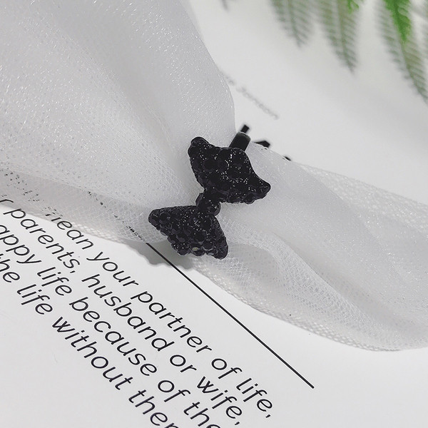 Inel de dama de culoare neagra - Panglica