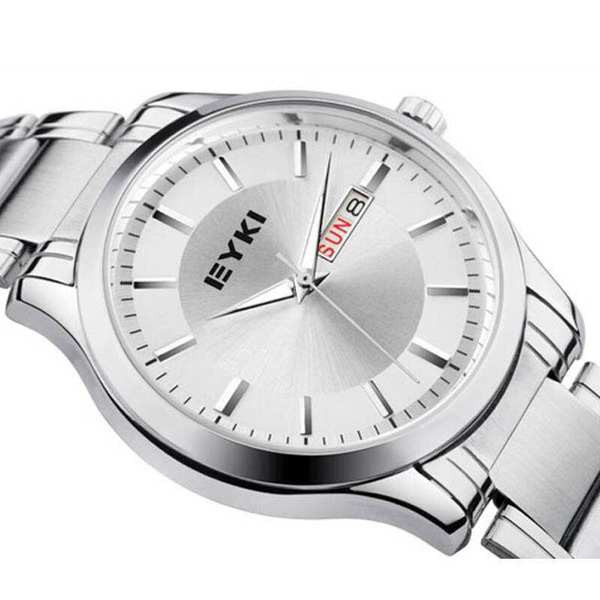 Ceas de bărbați din metal elegant în trei culori