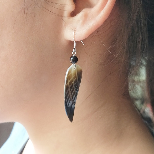 Cercei casual dama cu element de agatat