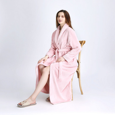 Дълъг мек халат в няколко цвята за мъже и жени