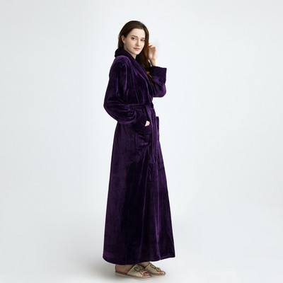 Дълъг мек халат в няколко цвята за мъже и жени