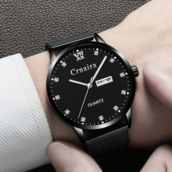 Elegáns férfi kvarc karóra különböző színekben - két modell