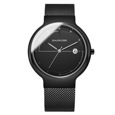 Елегантен ултра тънък мъжки часовник в различни цветове