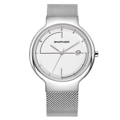 Елегантен ултра тънък мъжки часовник в различни цветове