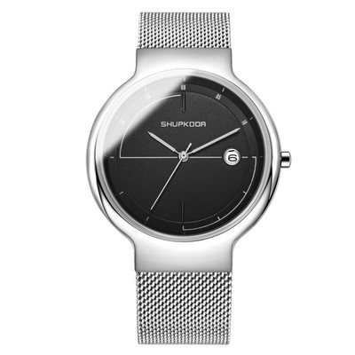 Елегантен ултра тънък мъжки часовник в различни цветове