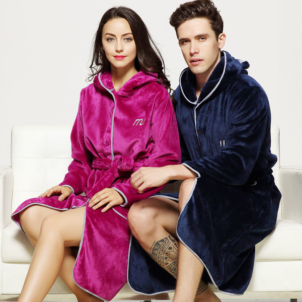 Halat de baie in mai multe culori cu elemente 3D pe gluga - doua modele