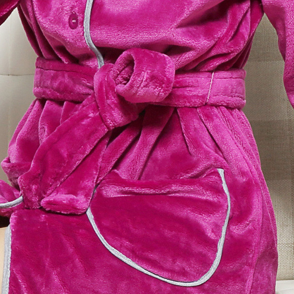 Halat de baie in mai multe culori cu elemente 3D pe gluga - doua modele