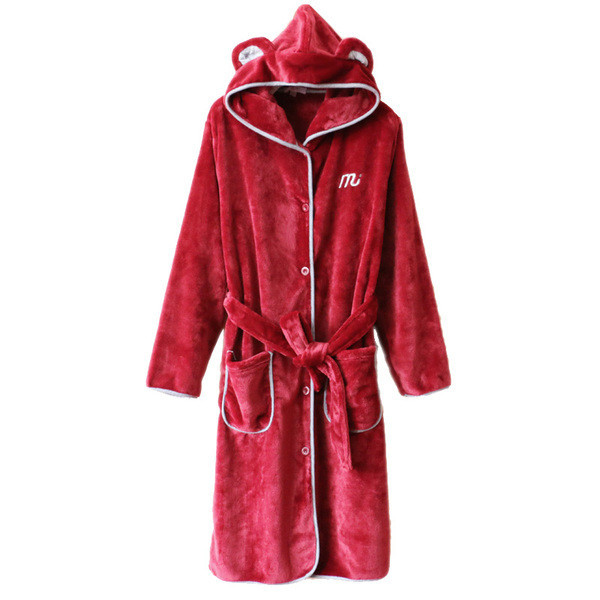 Halat de baie in mai multe culori cu elemente 3D pe gluga - doua modele