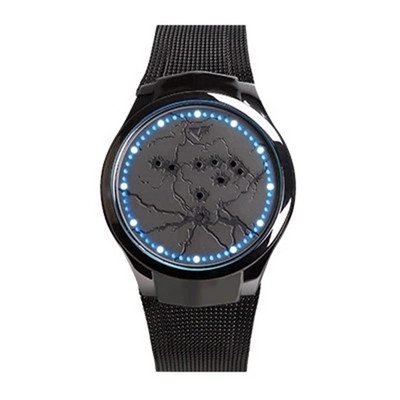 Ceas modern pentru bărbați, luminos, de culoare neagră