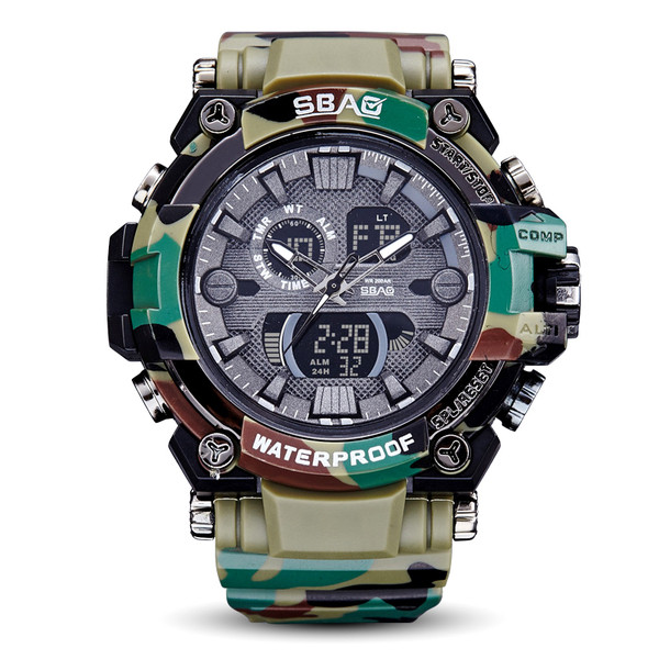 Ceas de camuflaj pentru bărbați, rezistent la apă, în mai multe culori