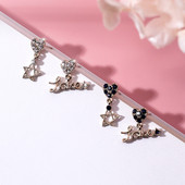 Ежедневни дамски обеци с камъни