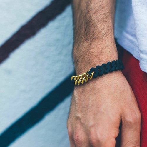 Bratara barbateasca in doua culori