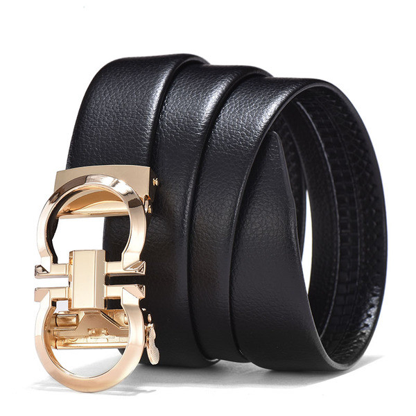 Elegáns férfi eco bőr öv három színben