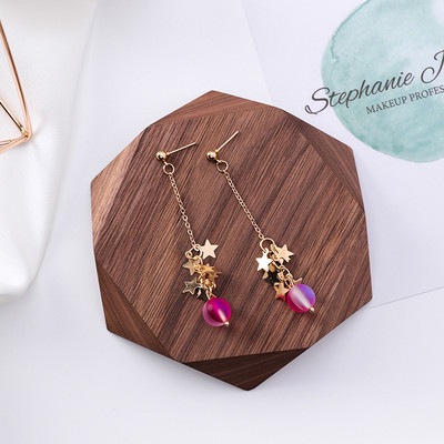 Ежедневни дамски обеци с висящ елемент