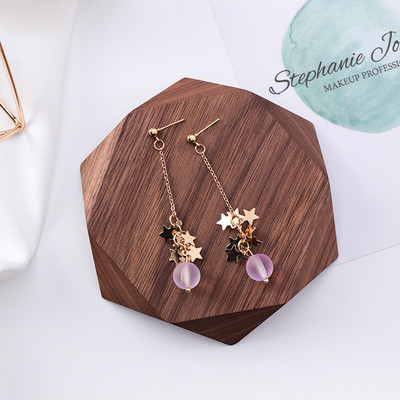 Ежедневни дамски обеци с висящ елемент