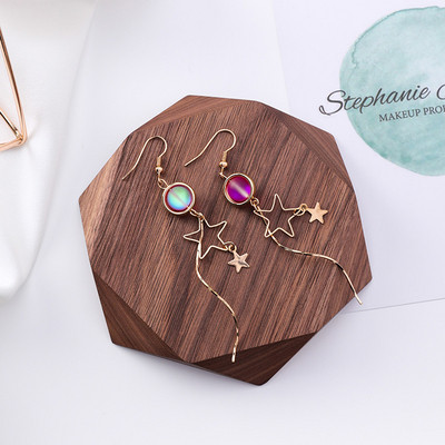 Ежедневни дамски обеци с висящ елемент