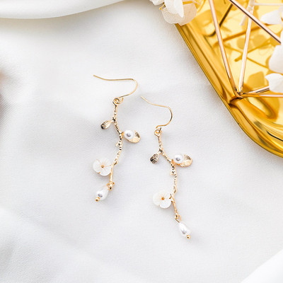 Cercei casual dama cu elemente florale