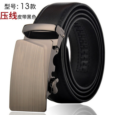 Модерен мъжки колан в черен цвят- няколко модела